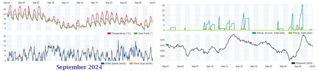 Wetterhistorie September 2024